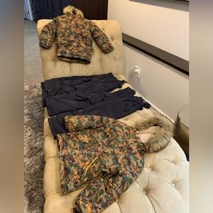 Kids size 5 snowsuits